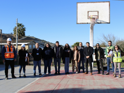 Entregan terreno para iniciar la construcción del anhelado galpón del Club Deportivo Llolleo   