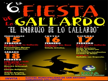 Fiesta Gallardina este fin de semana. El embrujo comienza mañana en Lo Gallardo