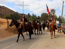 Más de treintena de jinetes participaron de la Fiesta de Cuasimodo en Cuncumén