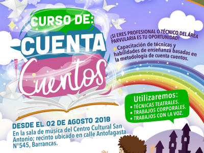 Municipalidad de San Antonio invita a curso de Cuentacuentos