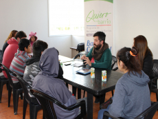 Niños y niñas de Casa Azul en Llolleo participan en la reconstrucción histórica de su barrio