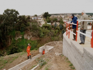 Alcalde inspeccionó obras de mejoramiento para este invierno