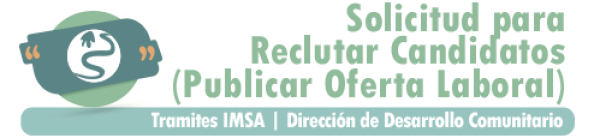 Solicitud para Reclutar Candidatos (Publicar Oferta Laboral).