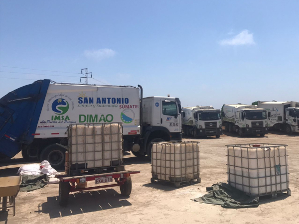 Bloqueos en ruta impiden traslado de basura local