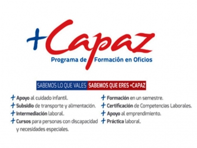 Programa + Capaz ofrece 240 cupos para cursos de capacitaci&oacute;n en San Antonio