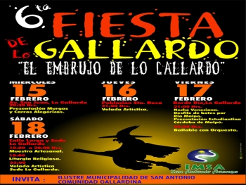 Fiesta Gallardina este fin de semana. El embrujo comienza ma&ntilde;ana en Lo Gallardo