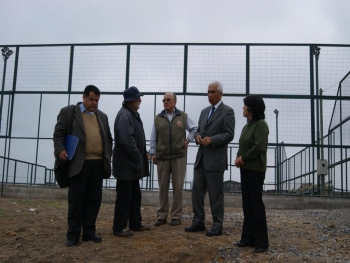 Alcalde Omar Vera en poblaci&oacute;n 30 de Marzo para anunciar nuevas obras y visitar construcciones 