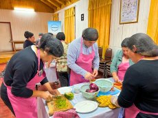 Sanantoninos aprenden a llevar una alimentación sana gracias a taller ofrecido por municipalidad