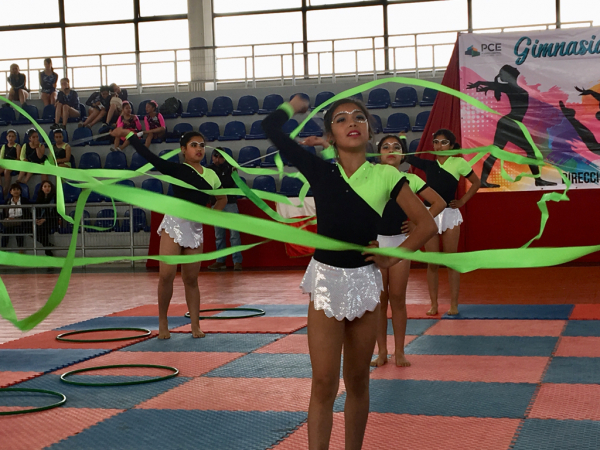 Estudiantes sanantoninas se lucen en Gala de Gimnasia R&iacute;tmica
